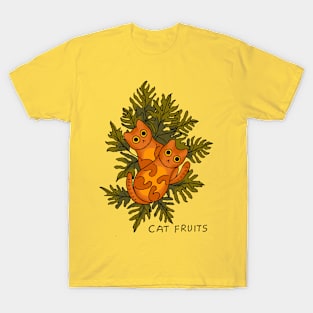 Cat fruits orange T-Shirt